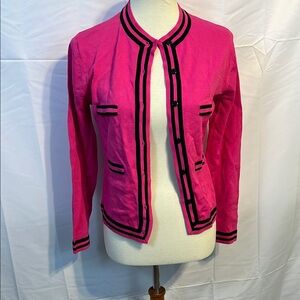 Women's Pink Jacket with Black Trim